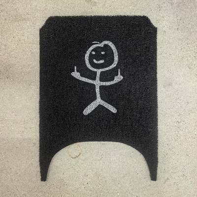 electric scooter PVC wire loop — Electric vehicle foot mat - friendly-greetings-no9-m1100m185