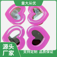 卡通异型镜子手机支架 亚克力滴胶镜面气囊手机 心形镜子伸缩支架