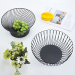 北欧铁艺现代创意水果盘果篮客厅茶几宿舍家用零食干果网红置物篮