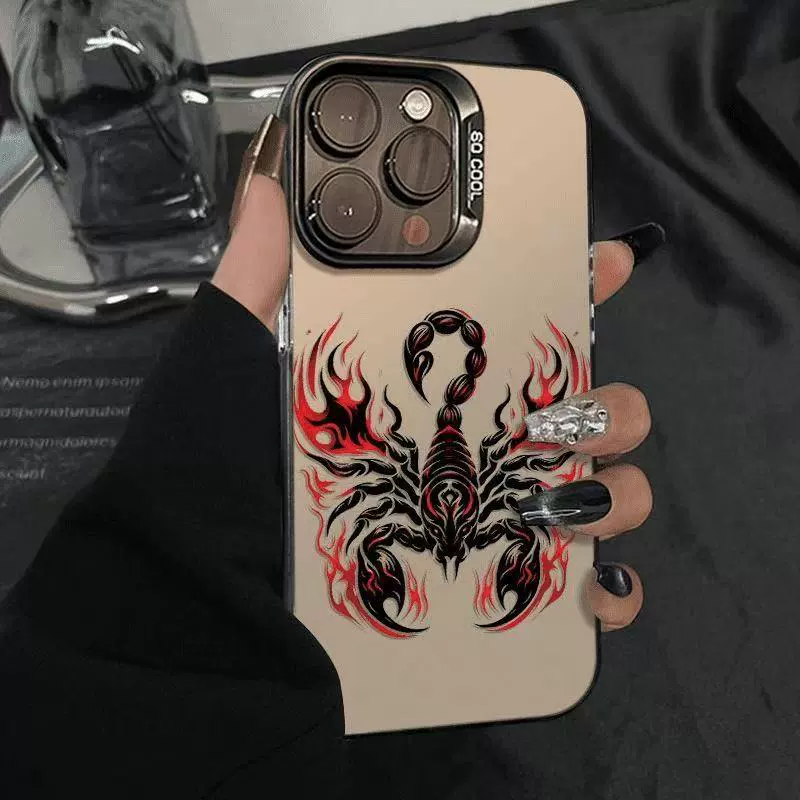 New Dark Scorpion Suitable for Iphone17 Mobile Phone Case Apple 16Promax/15 Anti-Fall 14Pro13 European and American New Dark Scorpion Suitable for Iphone17 Mobile Phone Case Apple 16Promax/15 Anti-Fall 14Pro13 European and American