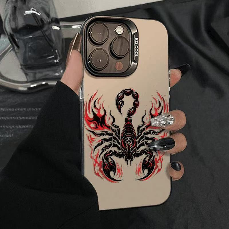 New Dark Scorpion Suitable for Iphone17 Mobile Phone Case Apple 16Promax/15 Anti-Fall 14Pro13 European and American New Dark Scorpion Suitable for Iphone17 Mobile Phone Case Apple 16Promax/15 Anti-Fall 14Pro13 European and American