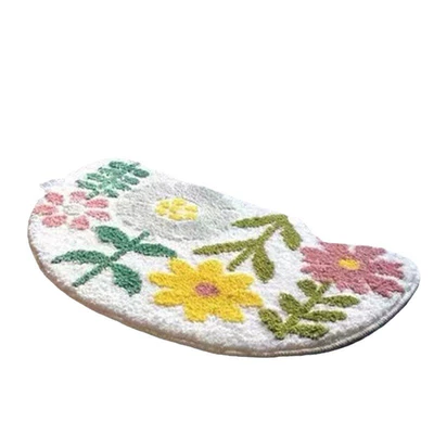 Floral Sports Car Home Bathroom Avtomobil döşəmə paspasları