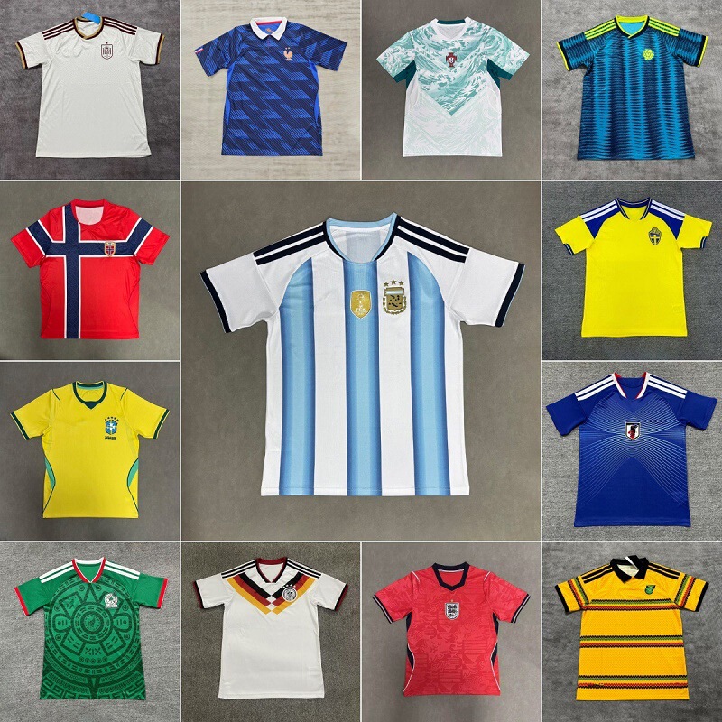 2026 World Cup National Team Quick-Drying Football Uniforms Fan Version Italy Argentina England Mexico Jerseys