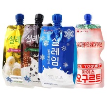 韩国进口乐天雪莱淋冰淇淋雪来淋雪糕夏季冰沙冷饮香蕉味吸吸冰