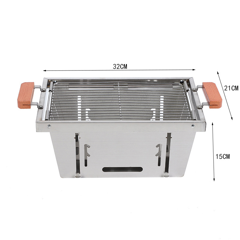 折りたたみ式バーベキューグリル アウトドアキャンプ用炭火焼きグリル ポータブル収納可能 家庭用屋内 高品質メーカー卸売グリル