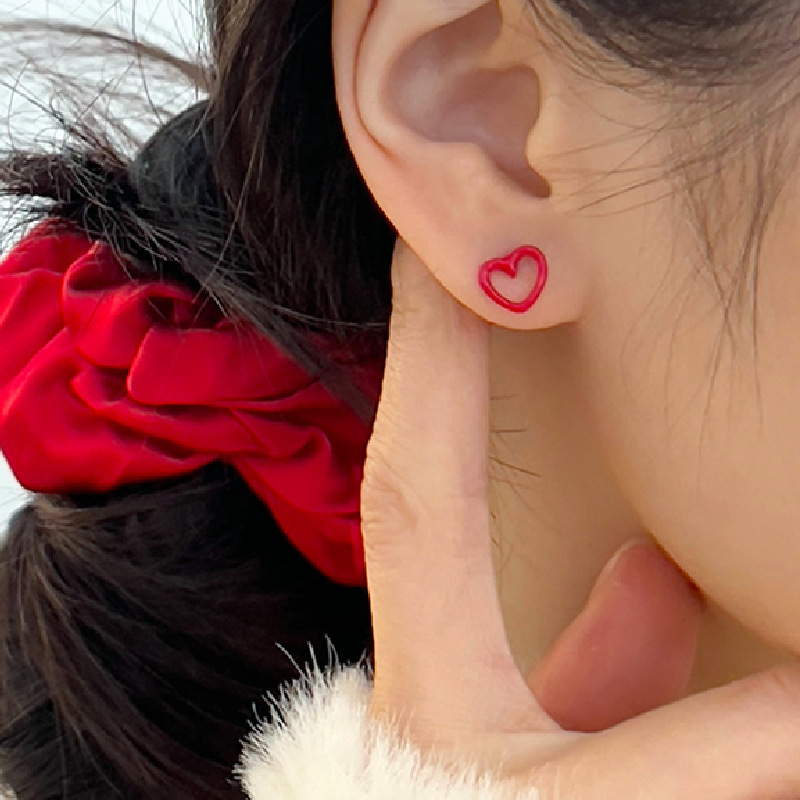 7g Weight Alloy Ear Needle Material Ear Studs Classification 1 Piece Quantity Holiday, Daily, Date Occasion Alloy Material Star, Heart Shape, Bow Knot Pattern Women's Gender Cartoon Style Style 1 Piece Cartoon Style Star Heart Shape Bow Knot Alloy Ear Studs 3