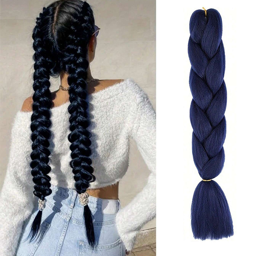 Trenzas Africanas Sintéticas de Fibra de Alta Temperatura para Crochet image 34
