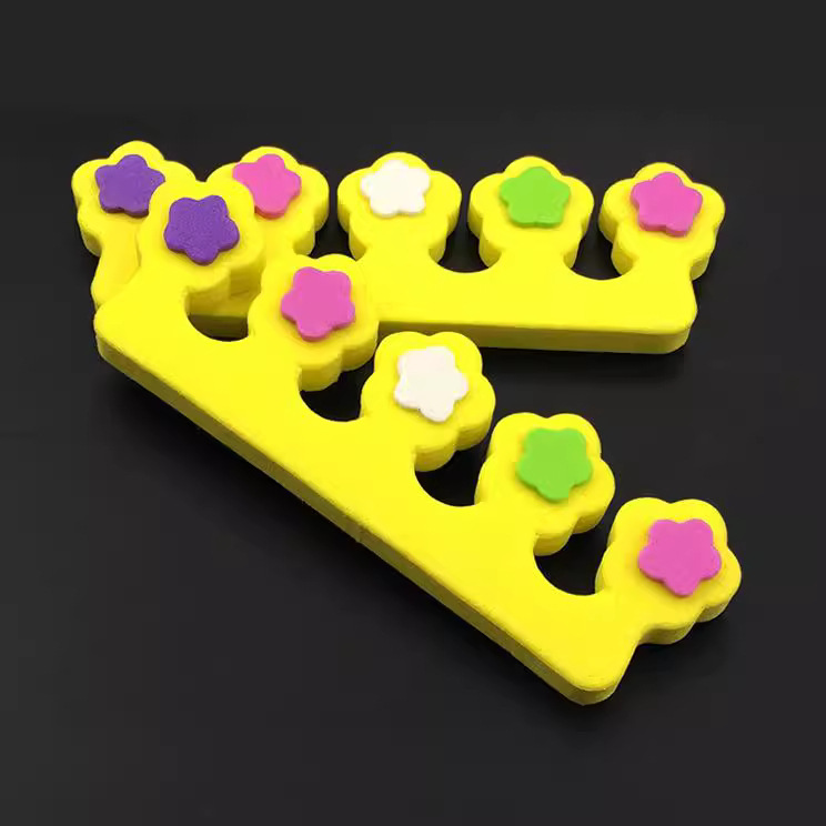 Separador de dedo rosa calcomanía dedo algodón EVA protección del medio ambiente dedo aislamiento algodón fabricante en stock