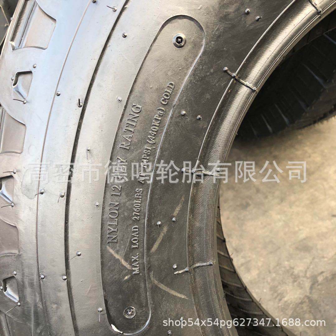 Dos cabezas ocupado ingeniería neumático 11L-16 maquinaria agrícola cortacésped guía rueda curva patrón engrosamiento