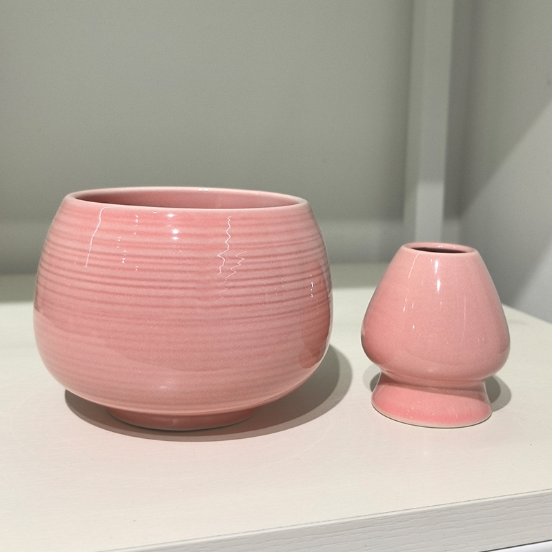 口付き抹茶ボウル、陶器製日本抹茶ボウル、抹茶ツール、茶筅、宋代茶セット、大腹ボウル|undefined