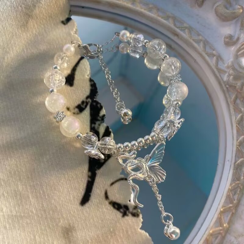 Snake Butterfly Bracelet for Women, High-End Niche Butterfly Bracelet for Girlfriend, Bracelet Jewelry, Internet Celebrity Hot Style