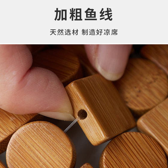 Factory wholesale hand-woven bamboo mat summer square bamboo mat chair cushion hollow tatami bamboo cushion
