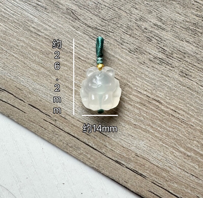 卸売り天然白玉髄如意平安バックル銭袋猫爪瑪瑙小ペンダントブレスレット小提溜アクセサリー部品|undefined