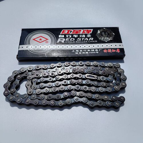 Red Star brand bicycle thickened chain old bicycle chain 114 sections electric bicycle chain universal single speed chain