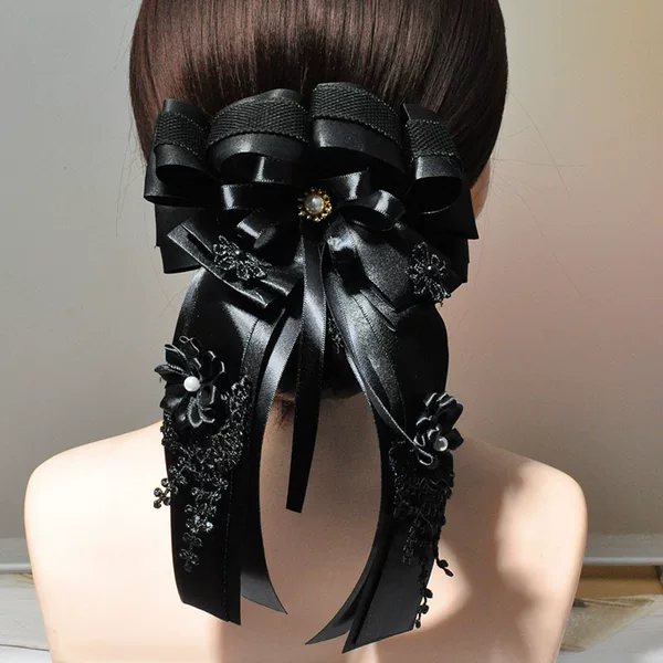 Pleated Flower Head Flower Thai Style Professional Head Flower Net Pocket Hair Net Women's Pan Hair Net Catering Work Headwear