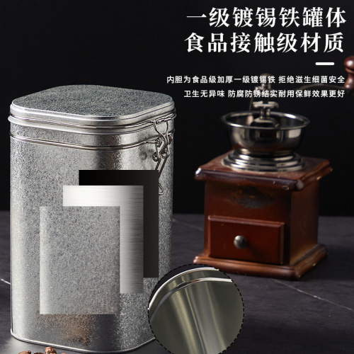 Tinplate can tea can white tea black tea can honeysuckle ice cracked oil exhaust valve Cistanche deserticola tangerine peel sealed can