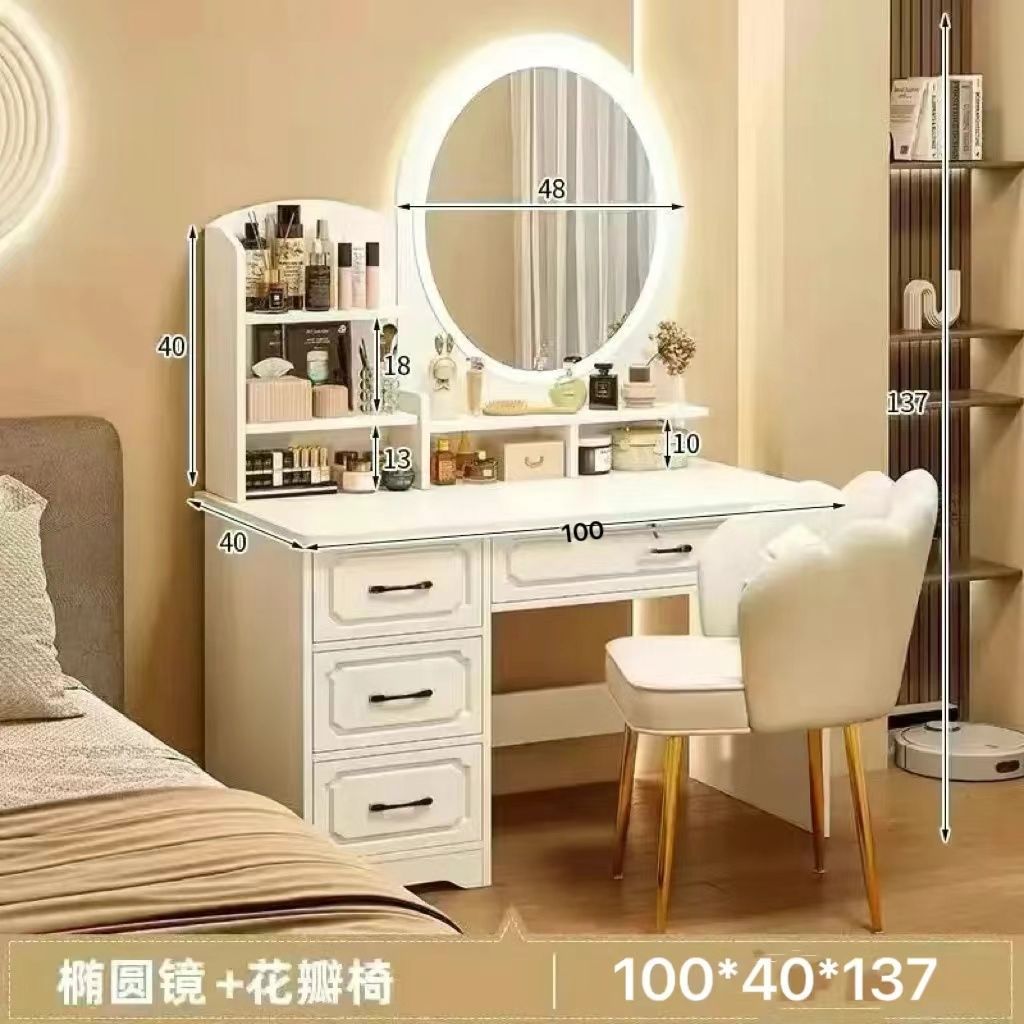 Fábrica directa de dormitorio pequeño simple mesas de vestuario dormitorio simple moderno gabinete de almacenamiento de mesa de vestuario una