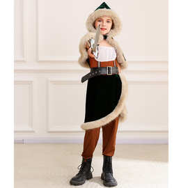 跨境货源 维京海盗服装儿童维京人扮演服装 万圣节化装舞会派对装