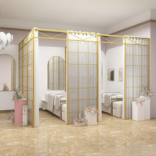 Wrought Iron Screen Partition Wall for Beauty Salon, Small Room Divider for Home Diy, Rental Room Simple Living Room Divider