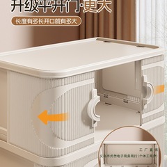 收纳柜储物柜多层置物柜家用婴儿宝宝衣物零食折叠塑料柜子置物架