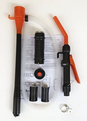 Cross-border TEMU car oil pump, Kempinq və səyahət - orange-upgraded-version-large-flow-controllable-white-tube