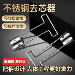 アップルコア抜き器 ステンレス製 家庭用キッチン 果物・野菜の芯抜き器 穴あけ器 リンゴのスープ用芯抜き器 配送代行