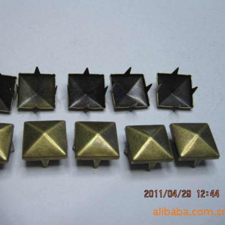 长期销售 铜12X12金字塔八角钻爪珠 金属爪珠 铆钉 规格齐全