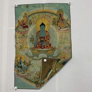 Antique Miscellaneous Wholesale Old Miscellaneous Thangka Embroidery Supplies Su Embroidery Thangka Medicine Master Buddha
