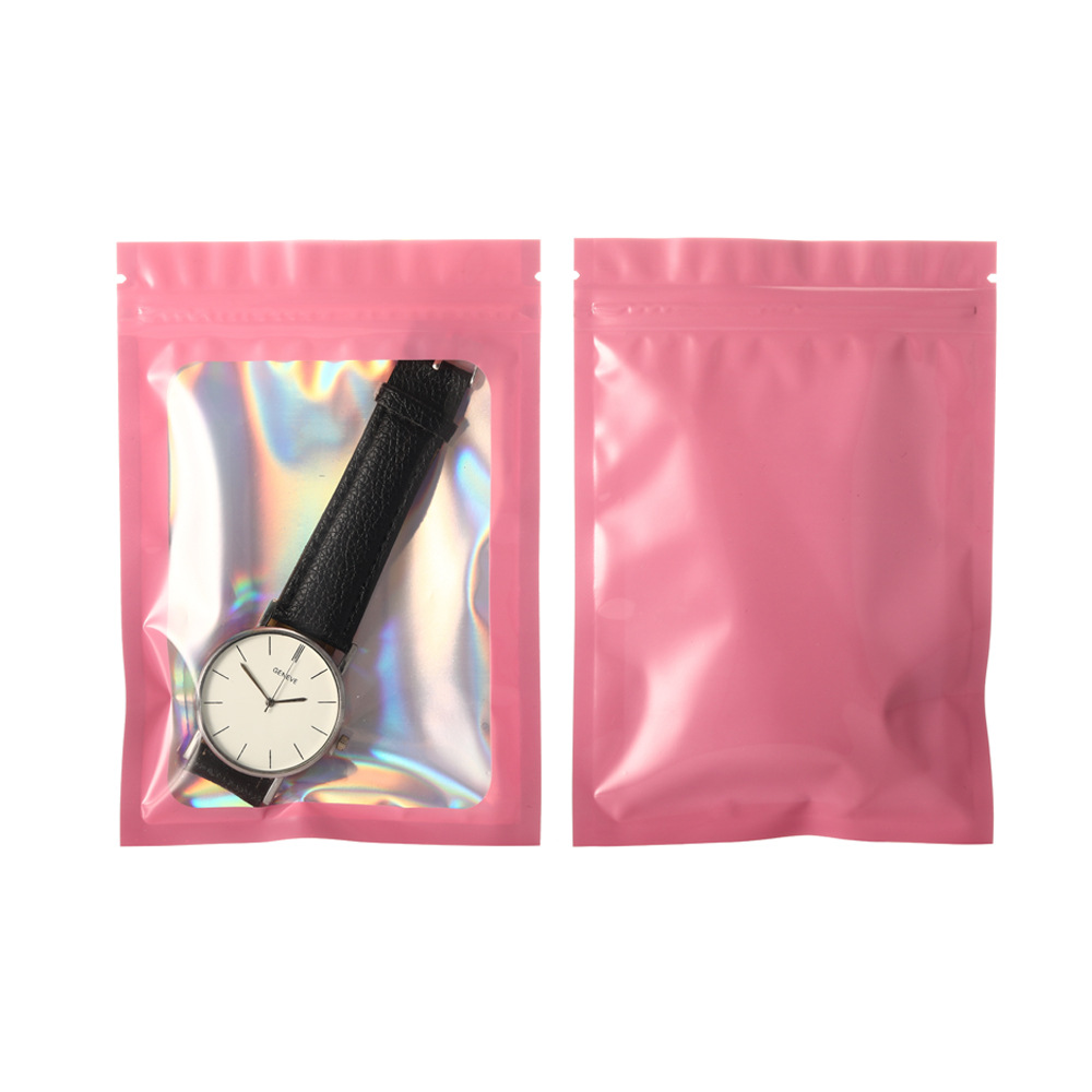 Bolsa ziplock de color láser, bolsa autoadhesiva, bolsa ziplock, bolsa de embalaje, bolsa de accesorios, bolsa de papel de aluminio, bolsa aluminizada, bolsa de plástico Symphony