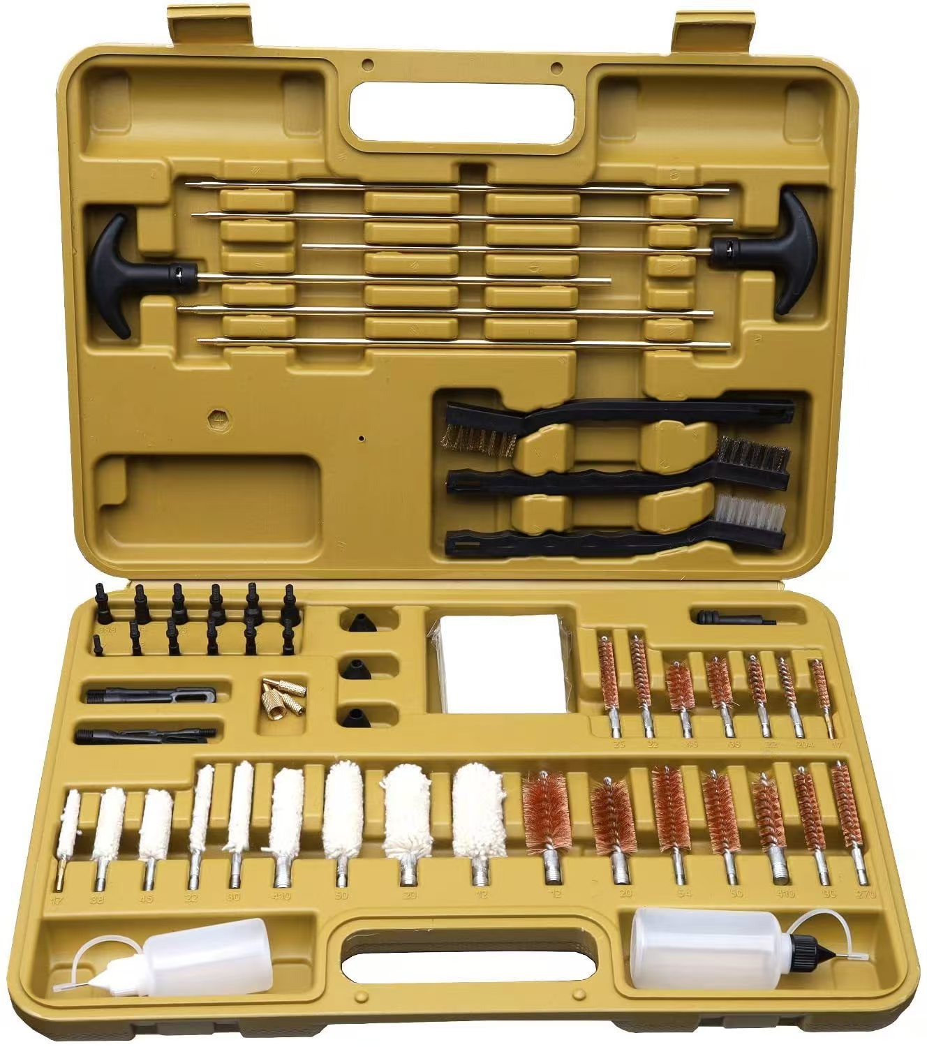 Juego de cepillos de limpieza transfronterizos al por mayor para Amazon, herramientas de mantenimiento y limpieza para armas de fuego y tuberías, herramientas multifuncionales para limpieza de armas domésticas.