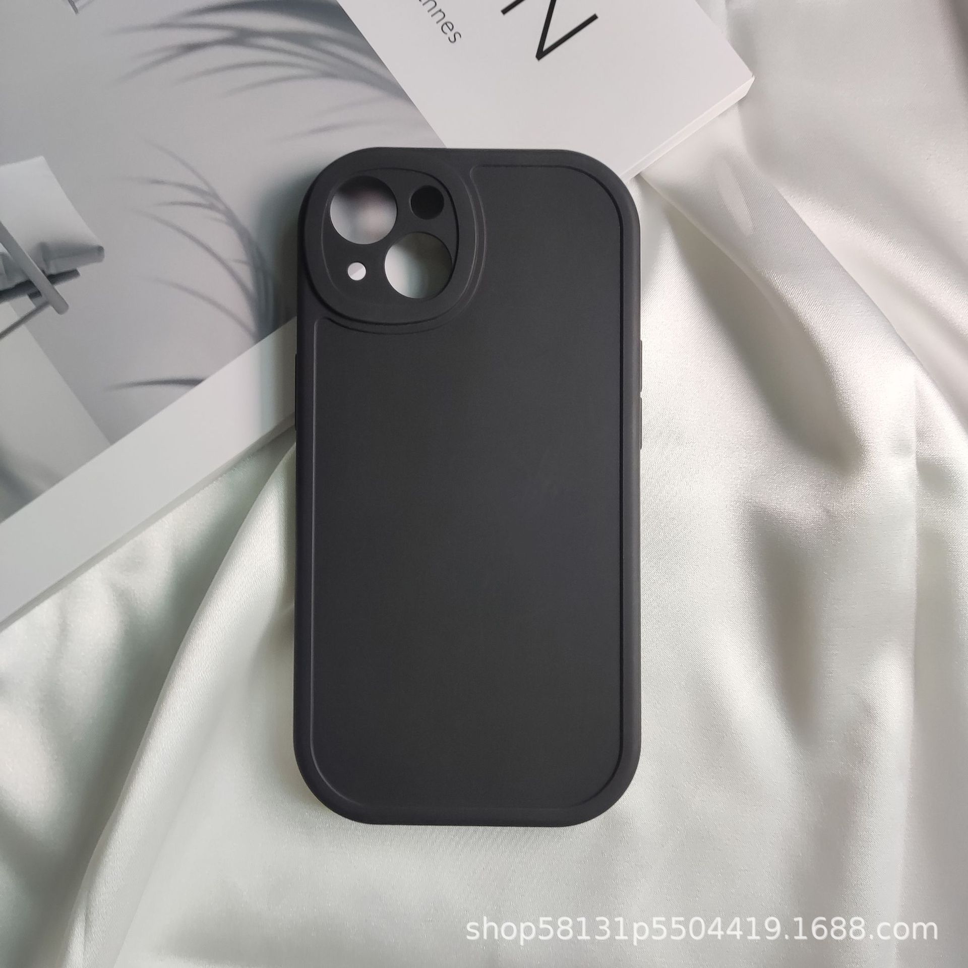 Adecuado para la funda del teléfono móvil de piel de cordero iphone15, procesamiento ligero de cuero personalizado, funda protectora Apple 13 Advanced Sense 14