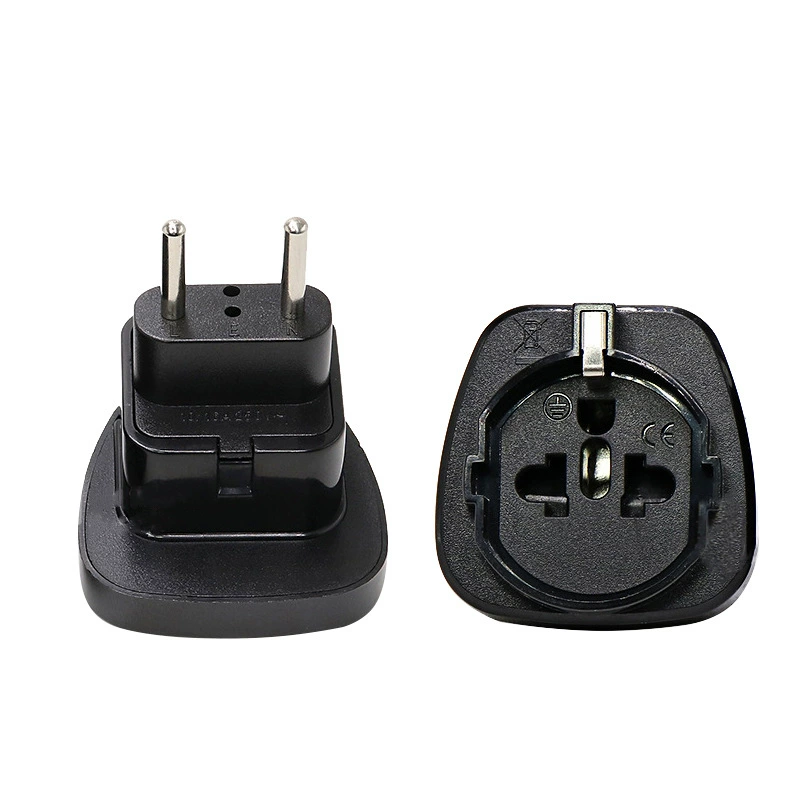 Cross-border supply all-copper SD-9C European standard conversion plug 4.0-pin European to American conversion socket CE certification