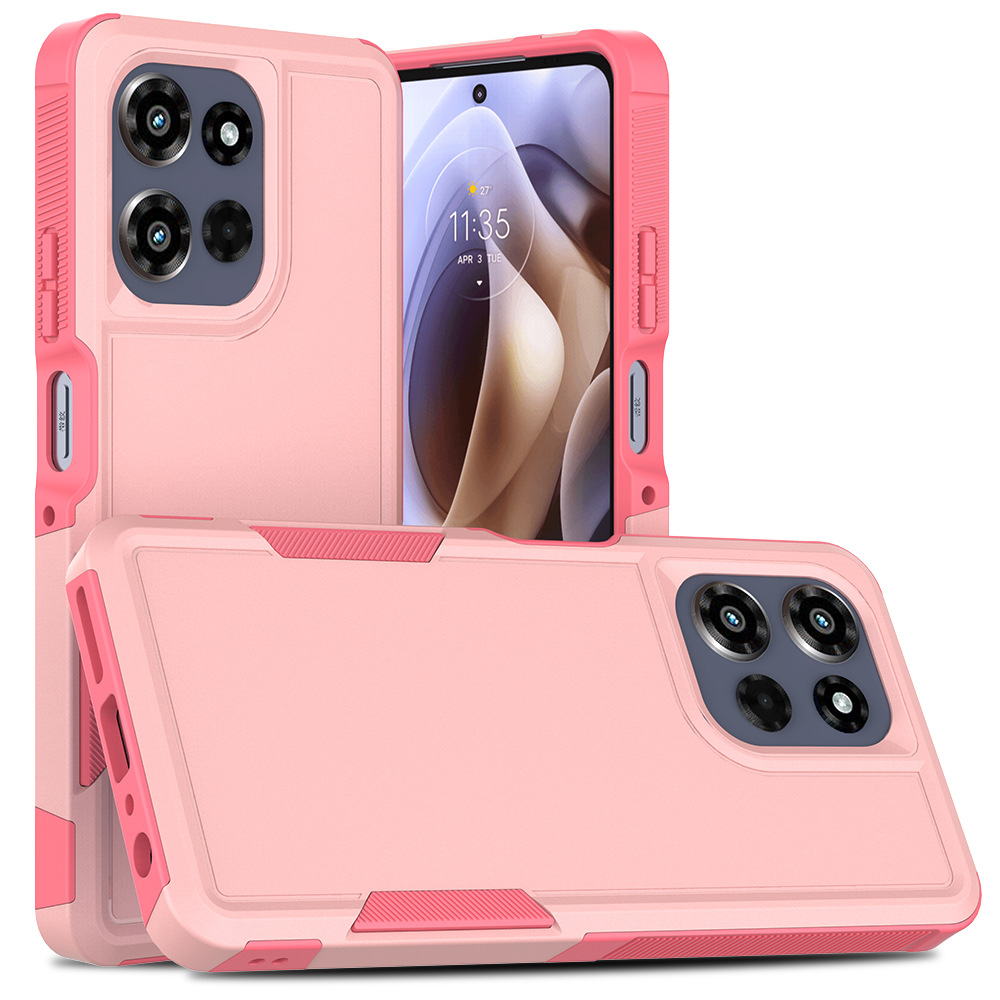 Aplicación transfronteriza Moto EDGE 2025 zarpa 2 en 1 caja anti-caída todo incluido PC más fábrica de cajas de teléfonos móviles TPU