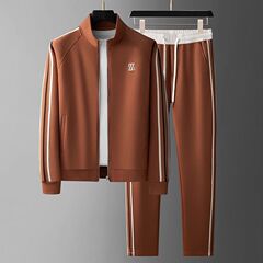 欧品刺繍レジャースポーツスーツ男性秋冬高級コートカーディガンの格好がいいです。