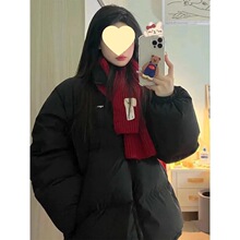 羽绒服男女同款2025新款韩版情侣短款宽松加厚冬季学生外套