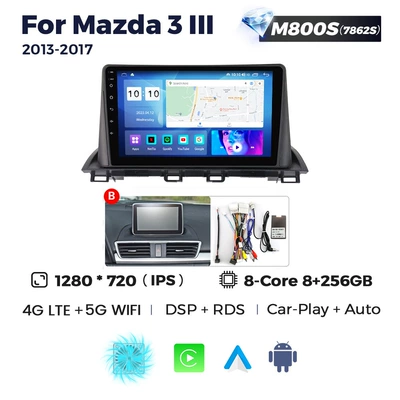 MAZDA3 Ⅲ 2013-2017 new — DVD Navigation - b-m800s-8256-eight-cores-full-network