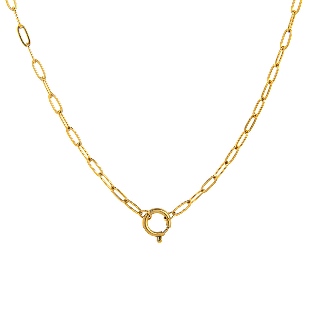 12 Birthstone Pendant Open End Ring Necklace