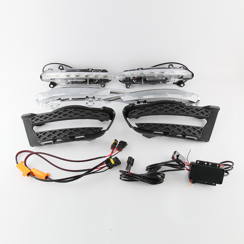 Aplicable a 08-10 Mercedes-Benz W204 Luz de marcha diurna moda C-Class C180 C200 C250 C260 image 7