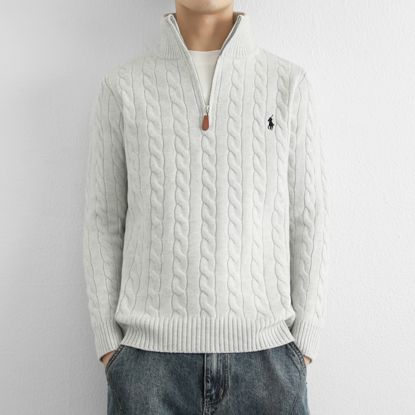 sweater with zipper