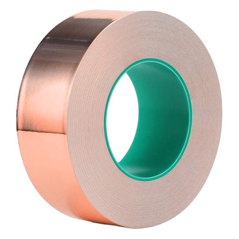 Volver pegamento cinta de lámina de cobre de alta temperatura anti-interferencia de blindaje cinta conductora auto-adhesivo solo conductor cinta de lámina de cobre