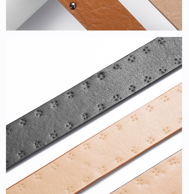 Solid Color Pattern Unisex Gender Plating Design Casual, Elegant, Lady Style Casual Elegant Lady Solid Color Imitation Leather Alloy Plating Unisex Leather Belts