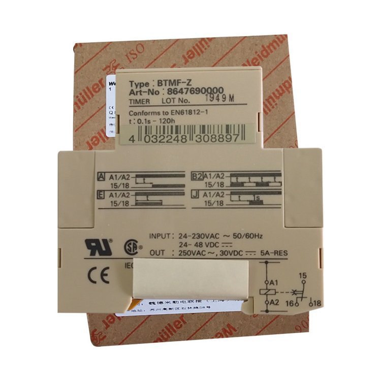 魏德米勒 电子元件机电一体化机械设备时间继电器 TIMER BTMF-Z