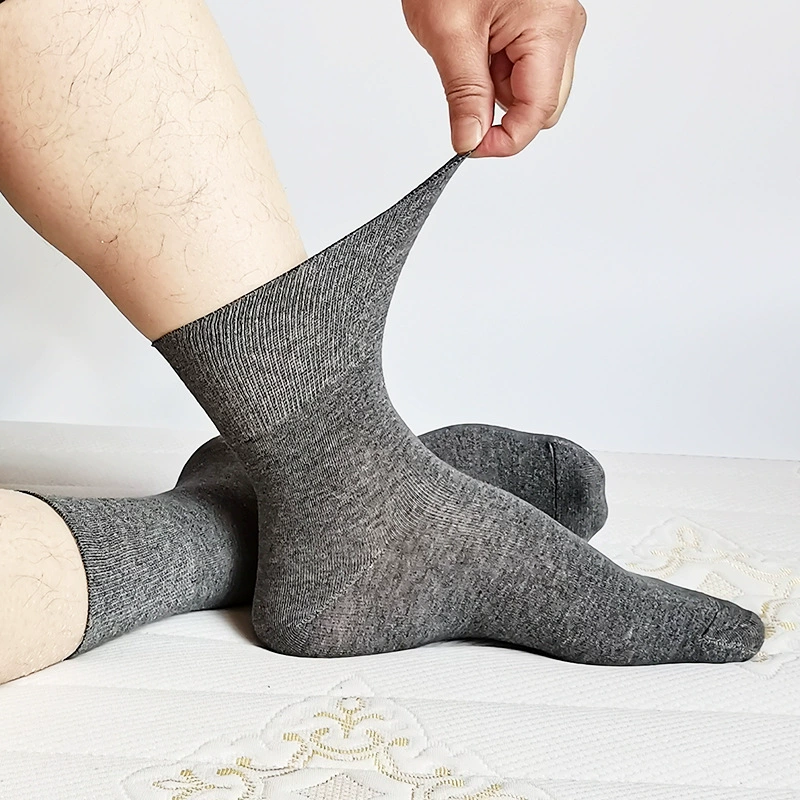 Extra large big socks, plus size, loose fit, for middle age, mid-length