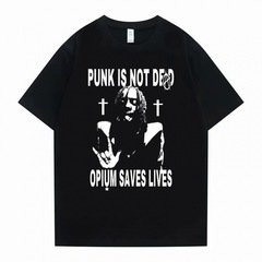 棉T欧码【欧码棉T】T-shirt noir décontracté pour ho
