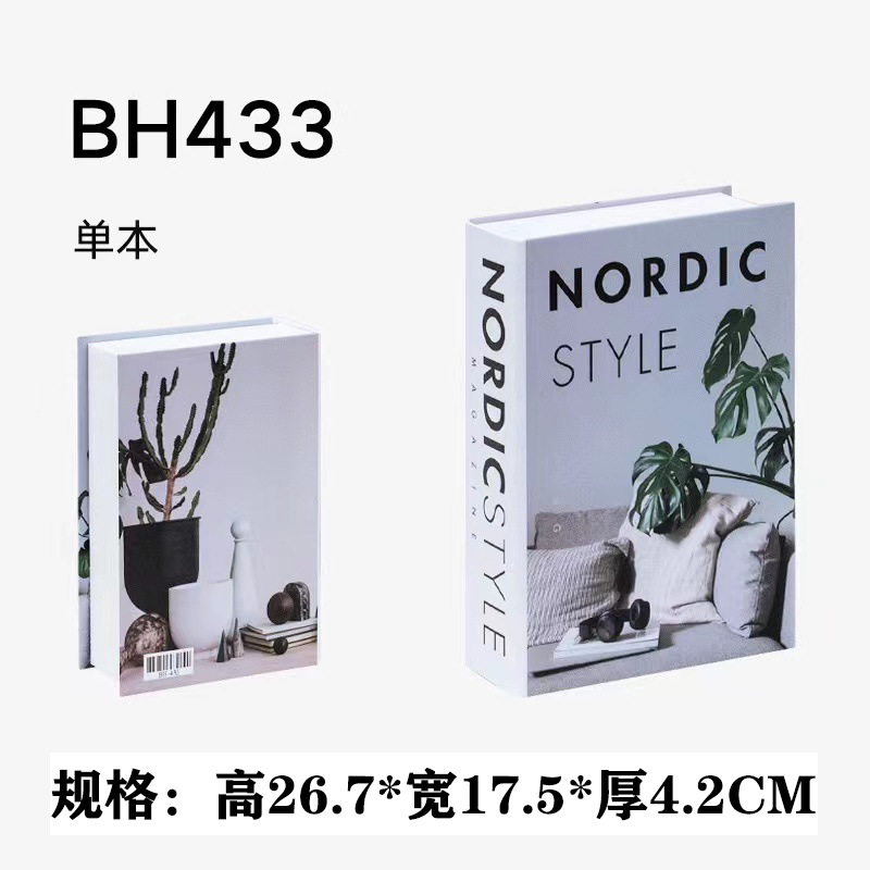 Nordic moderno libro falso plegable Inglés simulación libro accesorios de decoración libro Hotel hogar suave decoración libro