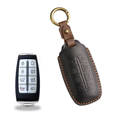 Gv80/G90 Car High-End Protective – Car key bag - 8-key-black