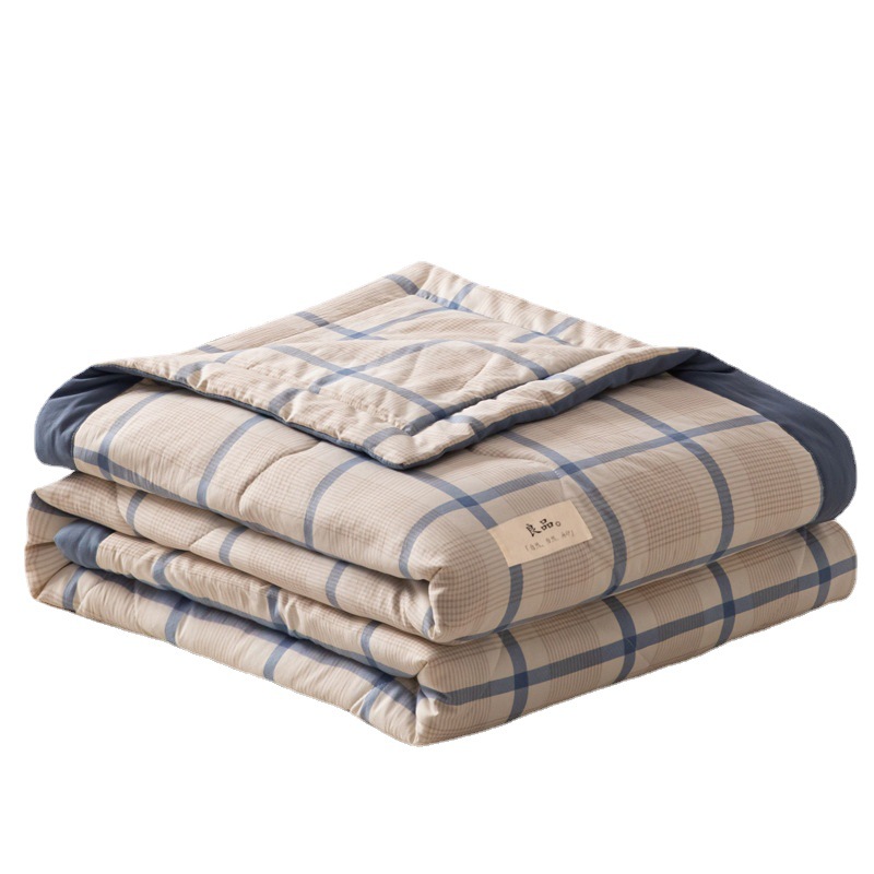 2023 new summer quilt Japanese style good summer cool quilt air conditioning quilt washable summer washed cotton quilt thin quilt wholesale