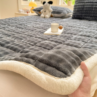Milk Plush Mattress Mattress Cushion Winter Dormitory Student Mattress Warm Household Student Dormitory Thickened Single Person