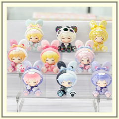 Sooqi のベッドタイムストーリーバニーシリーズブラインドボックス漫画アニメーションハンドメイド樹脂工芸品装飾品ギフト