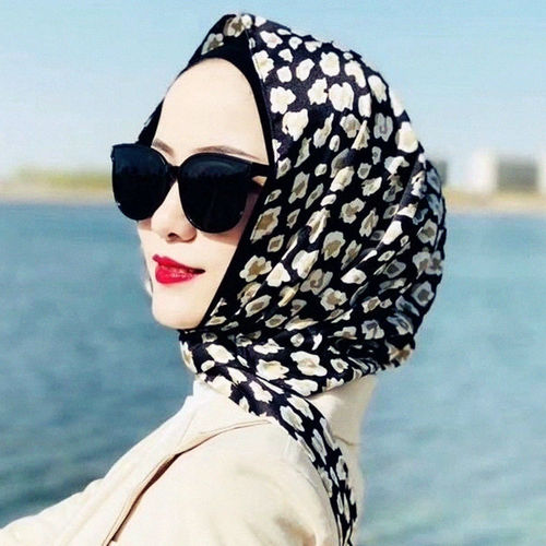 Spring and summer new sun protection bag turban female anchor gauze turban satin ribbon hat versatile casual turban